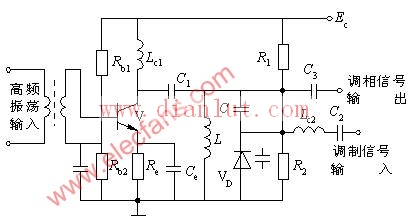 Varactor diode phase modulator circuit