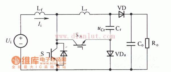 Improved ZCT-PWM converter topology circuit