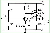 High frequency amplifier circuit for impedance conversion by emitter follower