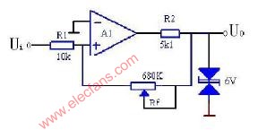 Typical in-phase hysteresis comparator circuit