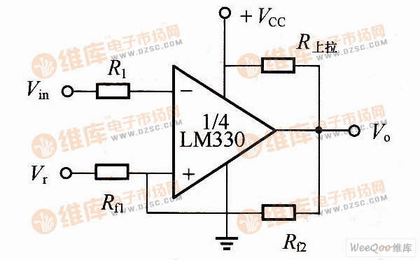 Hysteresis comparator circuit