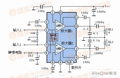 HA1392 Typical Application Circuit