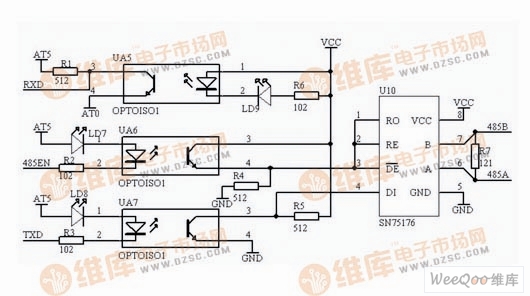 RS-485 interface circuit