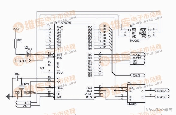 Single chip microcomputer and peripheral circuit