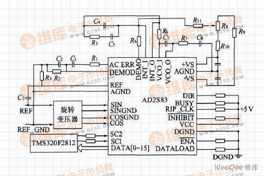 RDC angle conversion circuit diagram