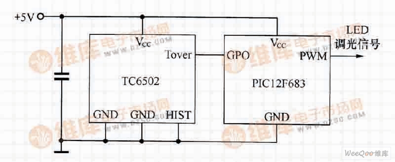 Use TC6502 to provide interrupt circuit for MCU