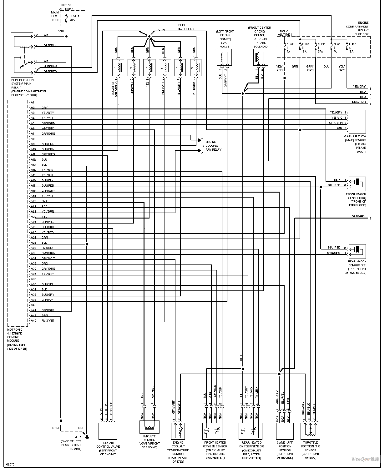 Engine performance circuit diagram