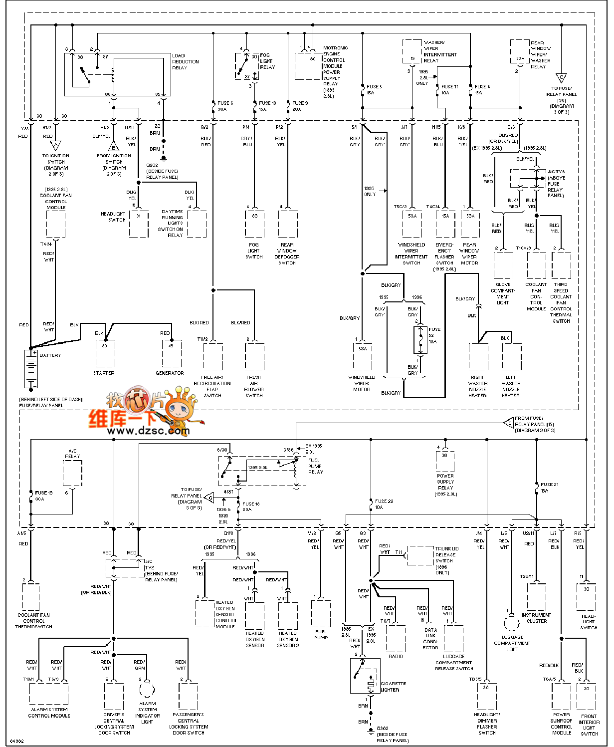 Universal 94 Oldsmobile BRAVADA Speaker Circuit Diagram