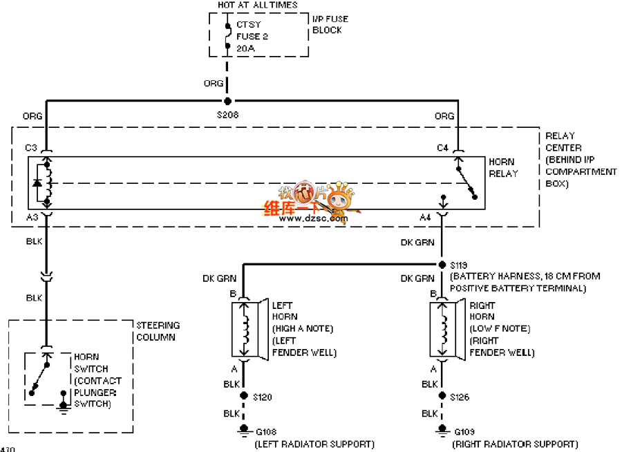 Universal 97 Oldsmobile BRAVADA Speaker Circuit Diagram