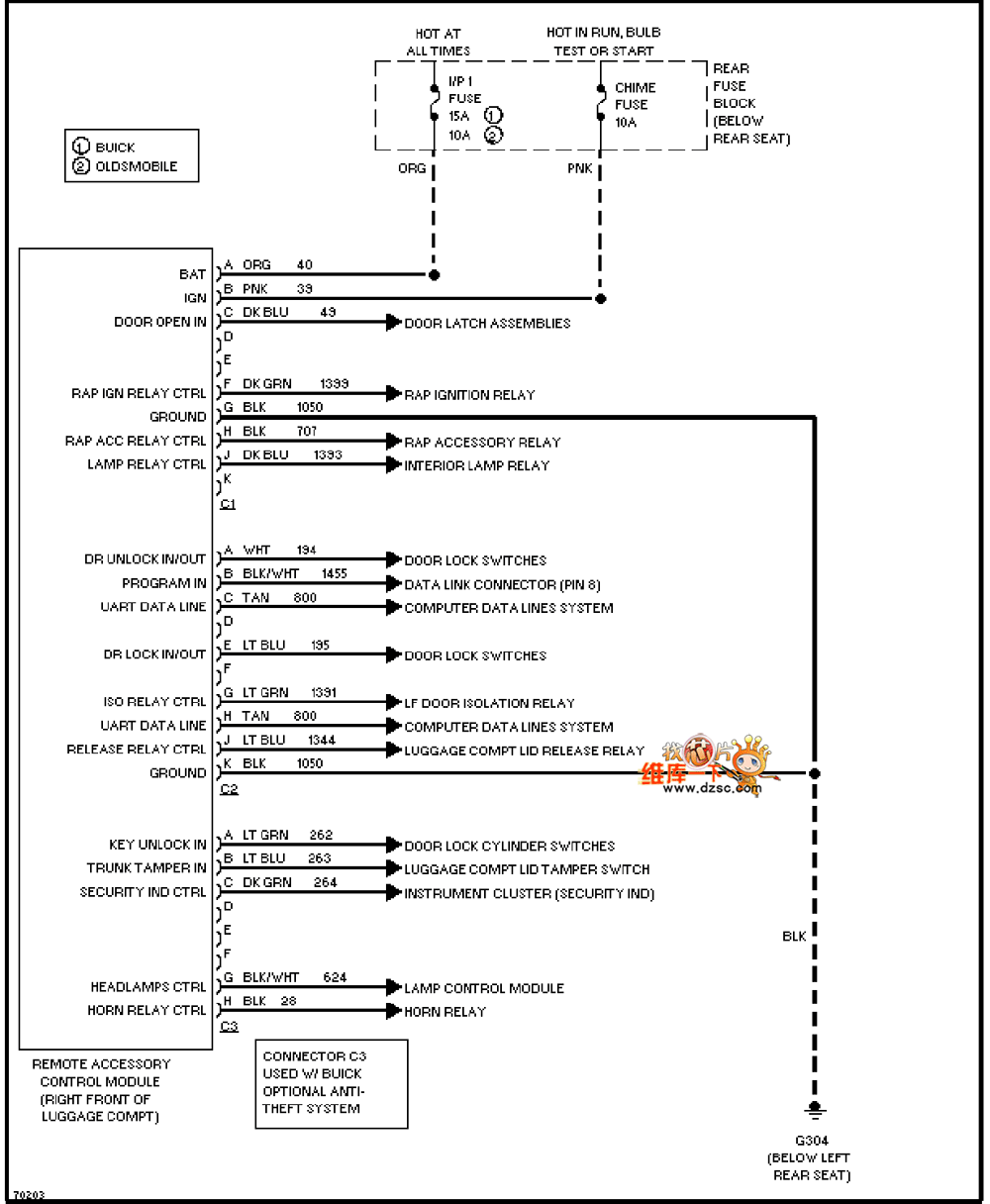 General Ozmobier remote control accessory module circuit diagram