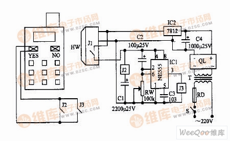 Burglar alarm circuit