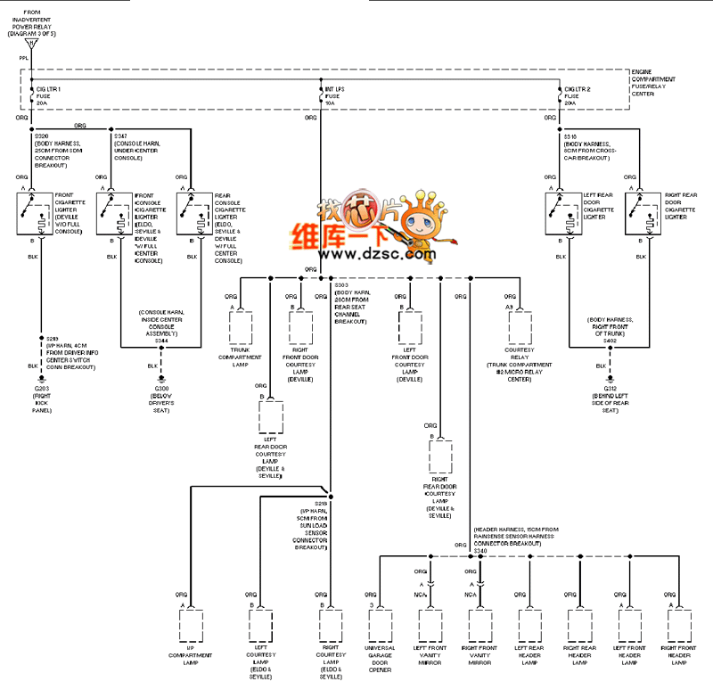 Cadillac deville power distribution circuit diagram 5