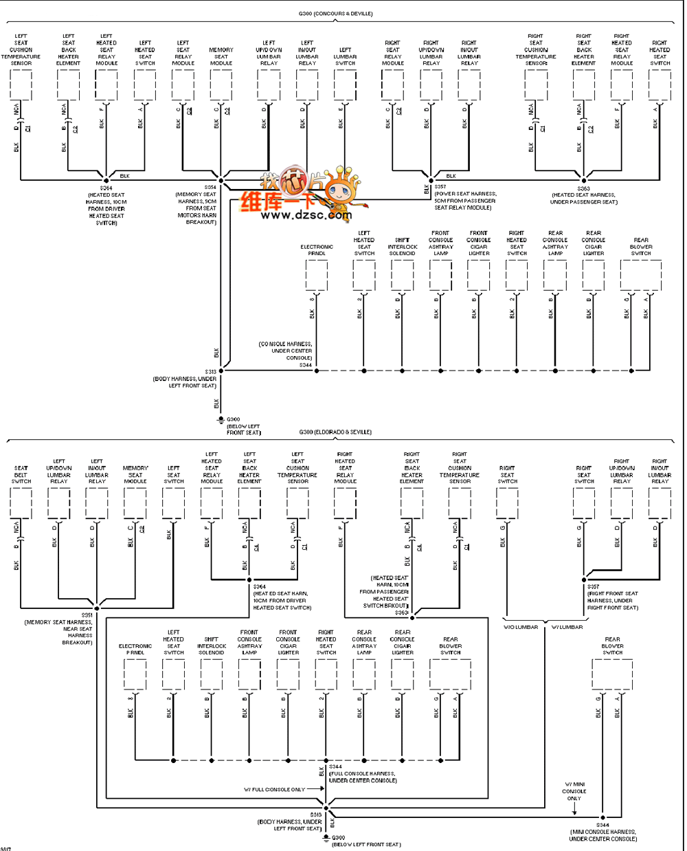 Cadillac deville ground distribution circuit diagram 3