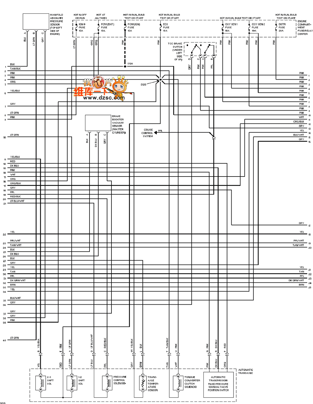 Cadillac deville 4.6L engine performance circuit diagram