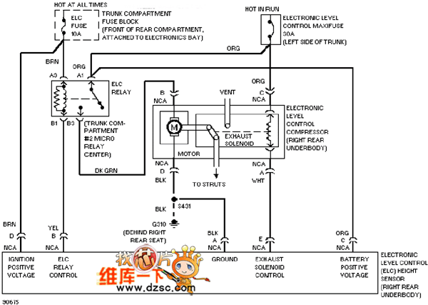 Cadillac deville electronic suspension circuit diagram