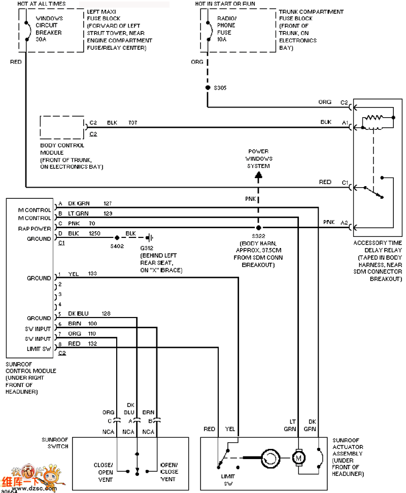 Cadillac visor circuit diagram