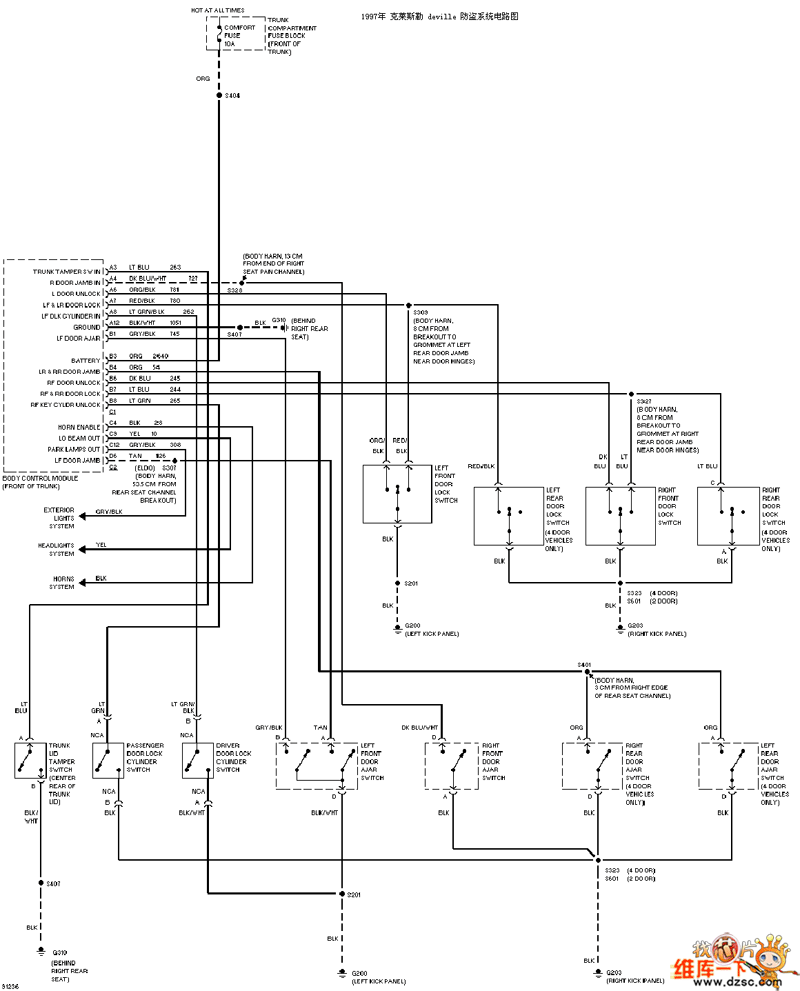 Kaidi Lak anti-theft circuit diagram