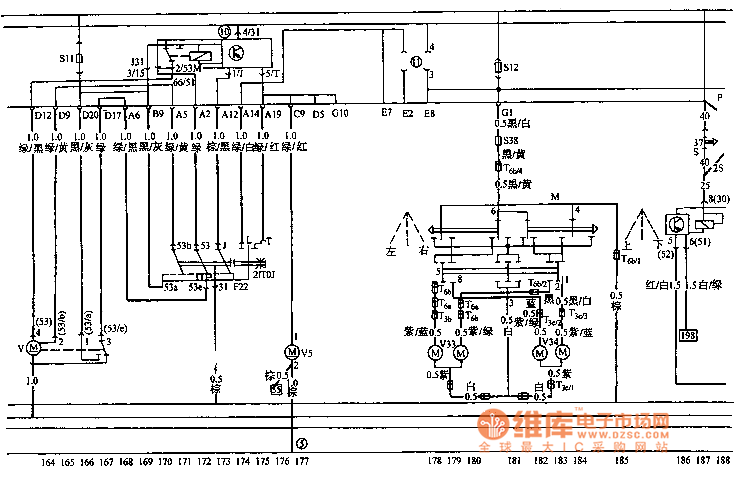 Santana 2000 series sedan other electrical system circuit diagram 7