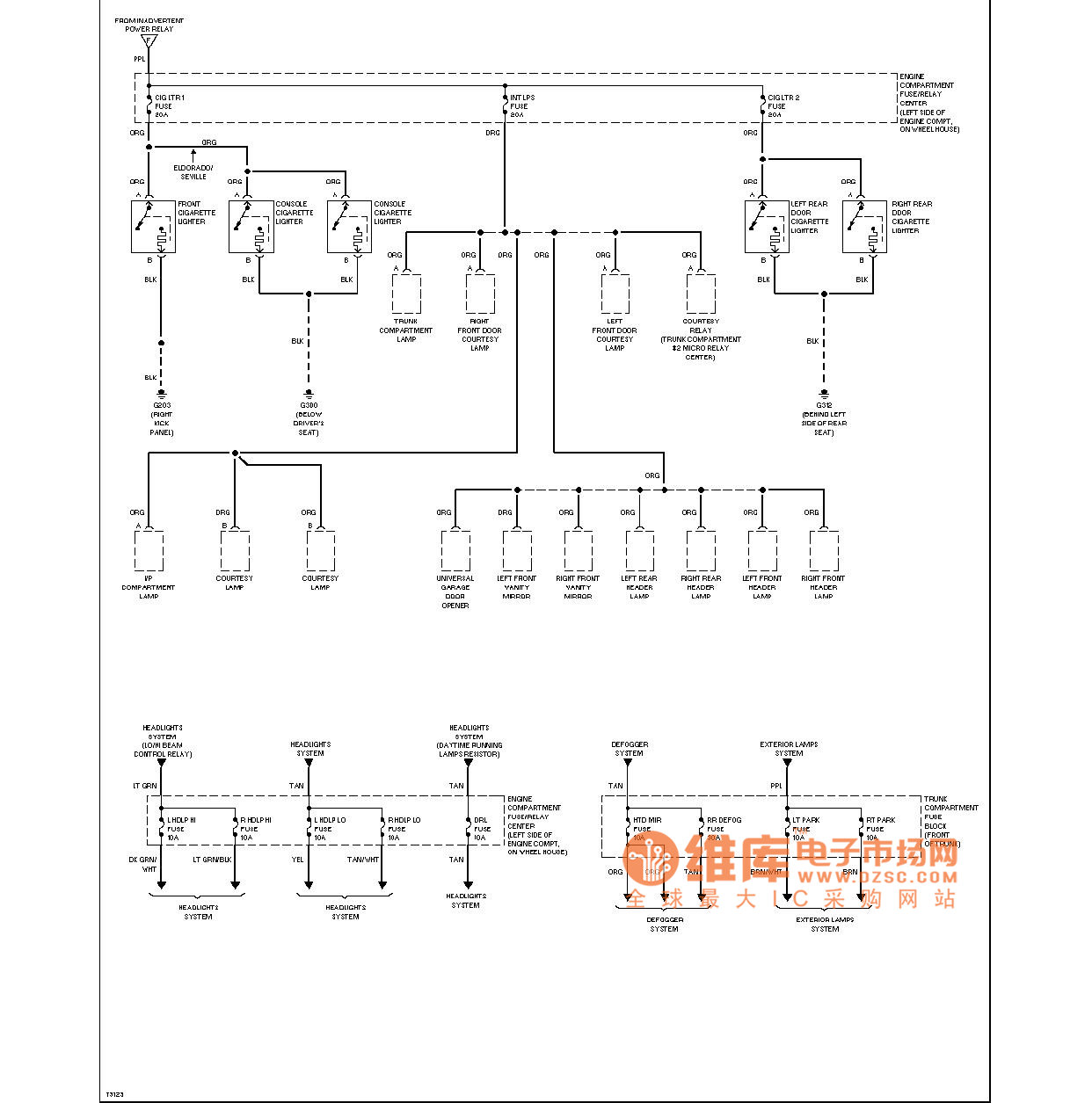 Cadillac power circuit diagram 4