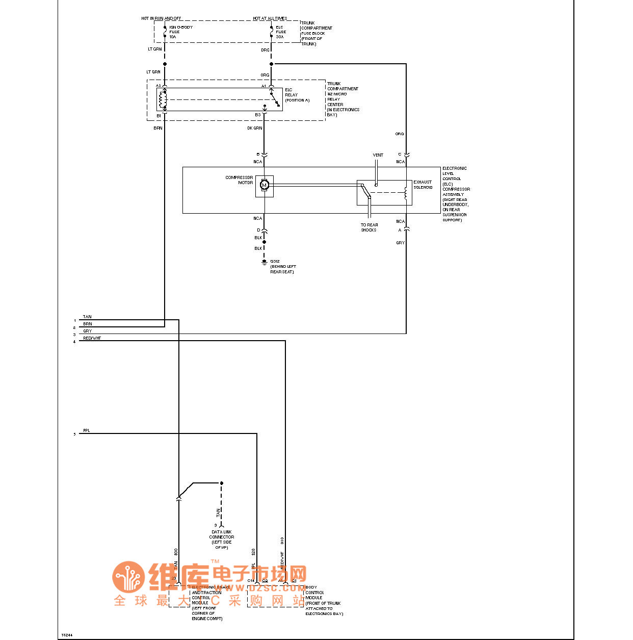 Kaidi Lac electronic suspension circuit diagram (road inductive suspension)