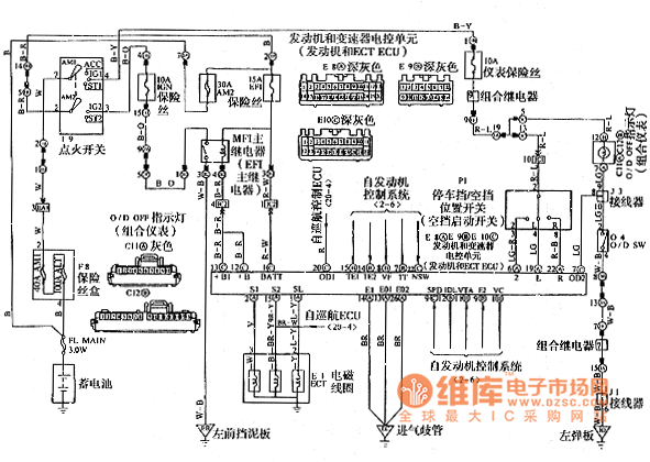 Xiali 2000 car automatic transmission circuit diagram