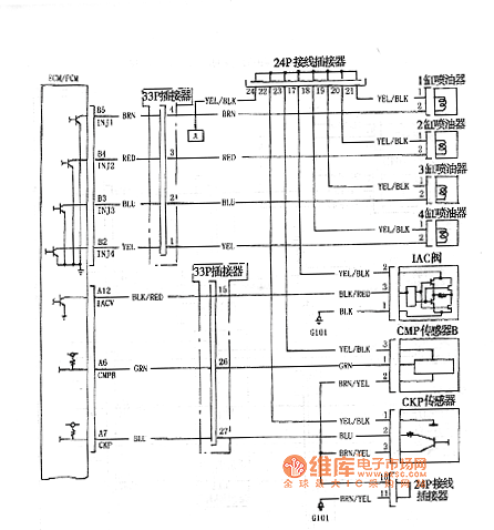 Honda Accord 2003 model engine circuit diagram (1)