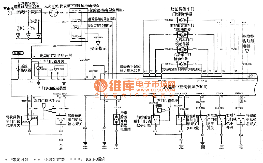 Accord 2003 model safety alarm remote start system circuit diagram