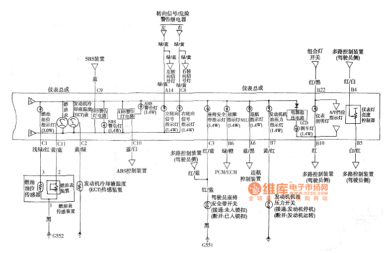 Odyssey combination meter circuit diagram 2