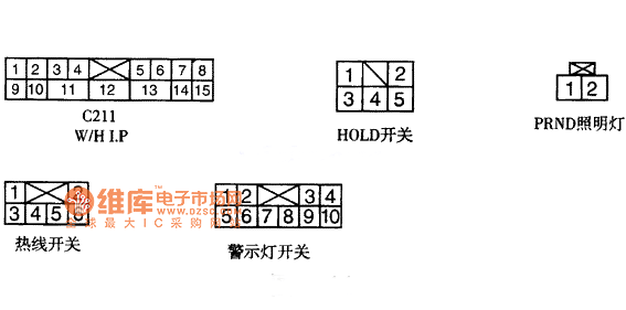 Daewoo other lighting plugs and single-numbered circuit diagram