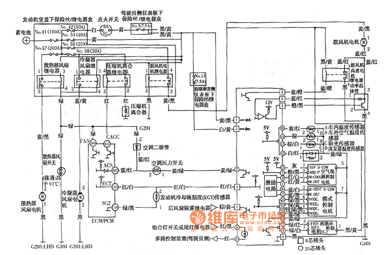 Accord temperature automatic control system circuit diagram