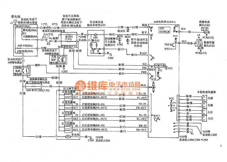 Accord ABS circuit diagram