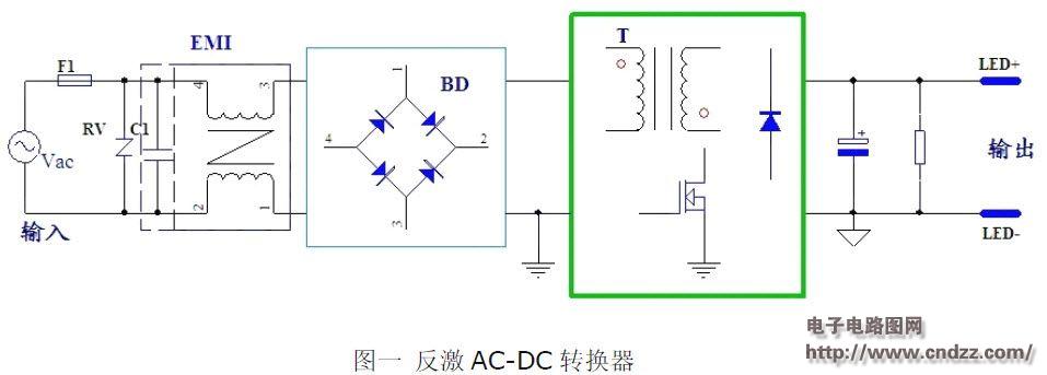 Flyback AC-DC converter circuit