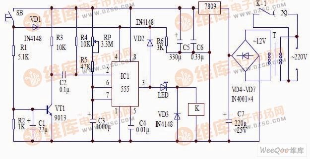 Typical anti-interference timer circuit