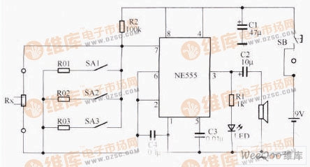 Moisture detection circuit