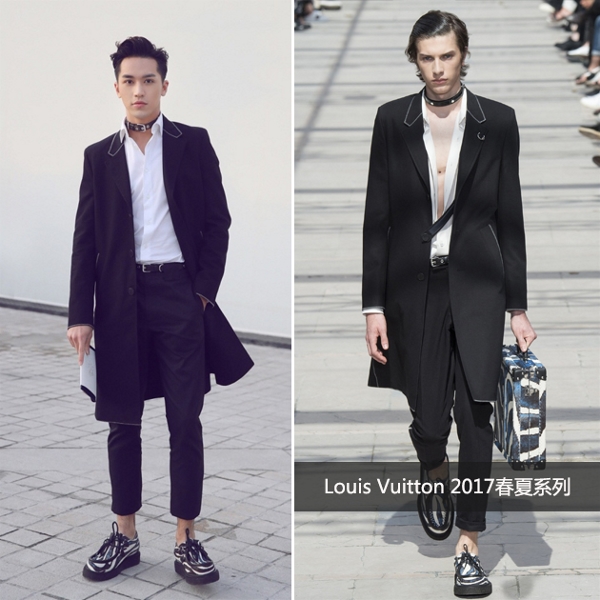Xu Weizhou appeared in the LV 2017 autumn and winter show