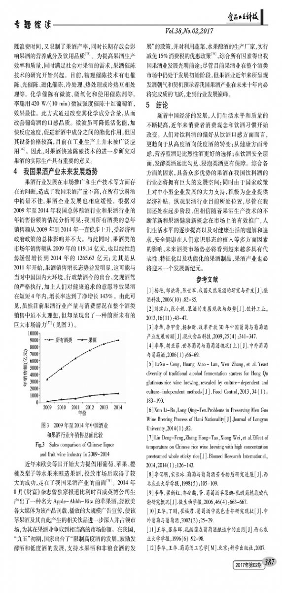 Research Status of China's Fruit Wine Production Technology and Future Development Trend of Its Industry