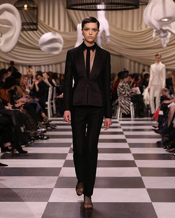 Christian Dior Embodies Surrealism with Black and White Illusions