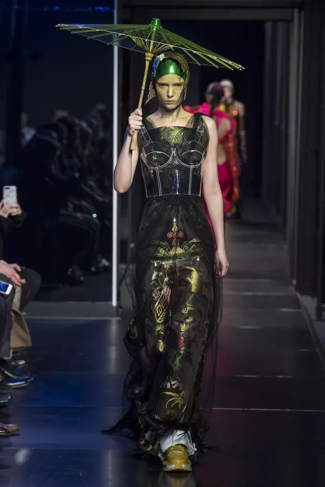 Maison Margiela's new series of sci-fi sensations John Galliano asked "Who are you wearing for?"