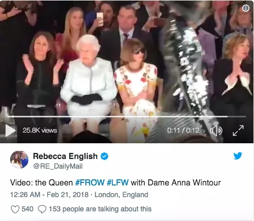 The 91-year-old queen went to see the show for the first time, and everyone may be more happy than she