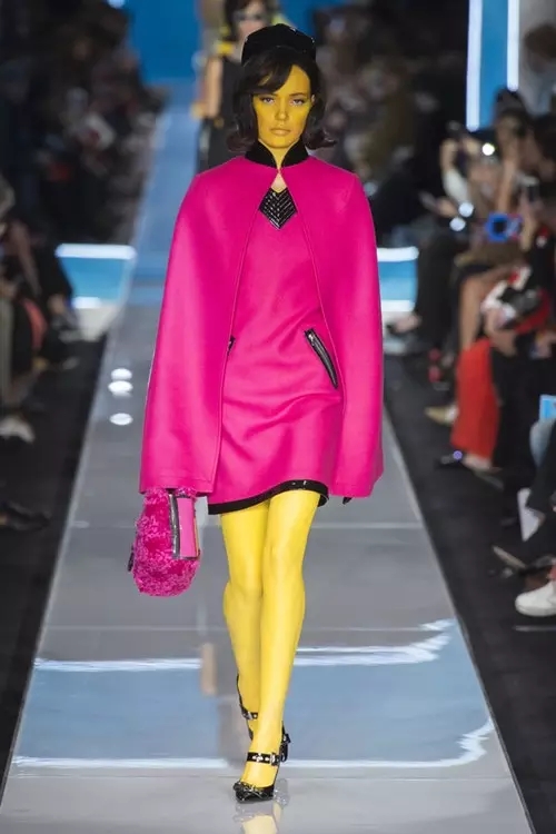 Milan Fashion Week Moschino 2018 Fall Winter Collection Flight attendants with their vintage dresses