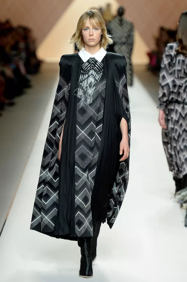 Fendi 2018 Milan Winter Fashion Week Inspired by the "Official Sloane Ranger Manual" issued in 1982