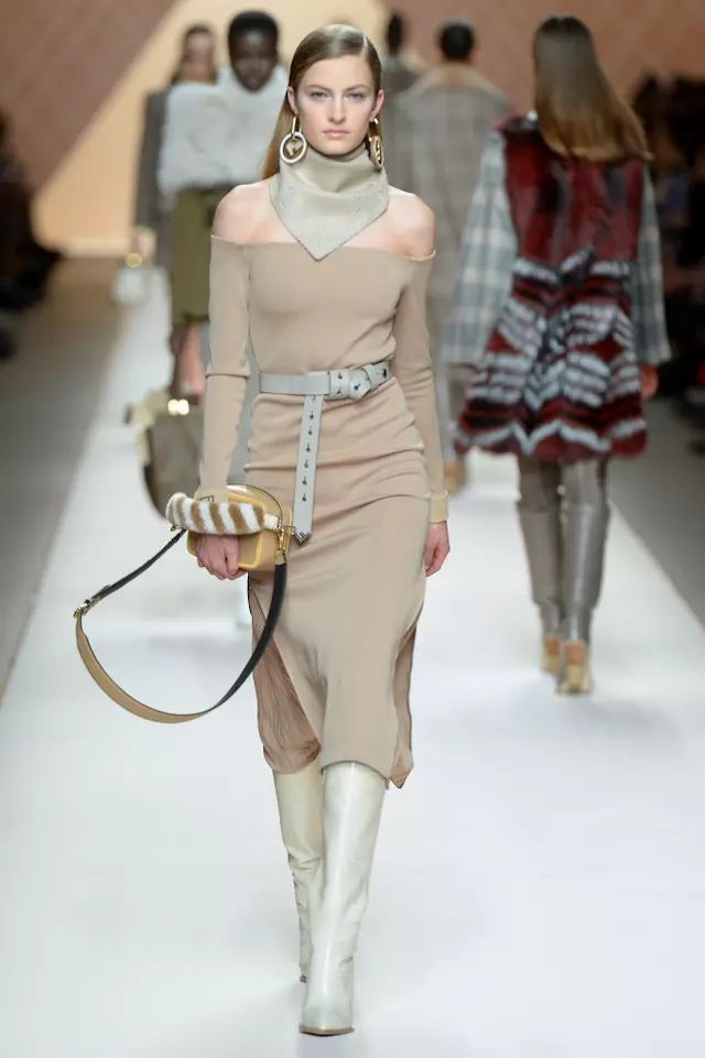 Fendi 2018 Milan Winter Fashion Week Inspired by the "Official Sloane Ranger Manual" issued in 1982