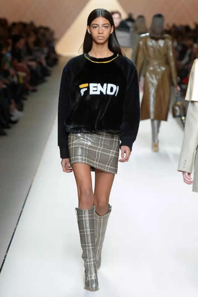 Fendi 2018 Milan Winter Fashion Week Inspired by the "Official Sloane Ranger Manual" issued in 1982