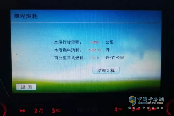 Shaanxi Automobile Cummins records map of low fuel consumption