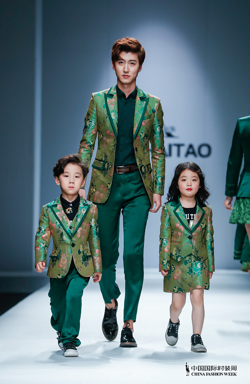 Green Attack Sunhaitaoâ€¢Sun Haitao Kids and Parents Wear Brand Show | China International Fashion Week 18AW