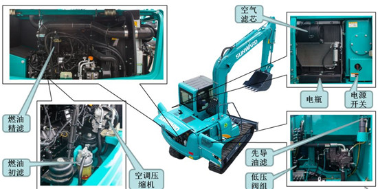 Shanhe intelligent small digging family new member SWE80E9 reported