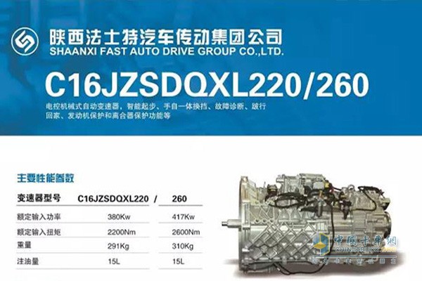 Fast 16 block aluminum alloy transmission