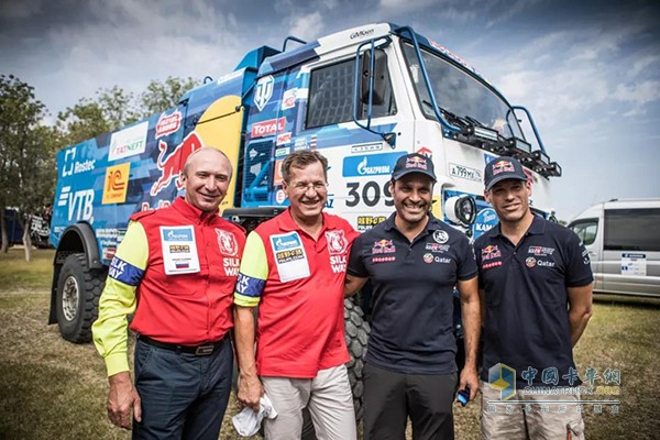 The first one is the head of the Kamaz Masters team, the legendary driver Vladimir Chakin