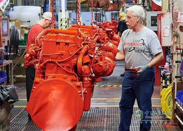 The 2 millionth engine at the Cummins Jamestown plant