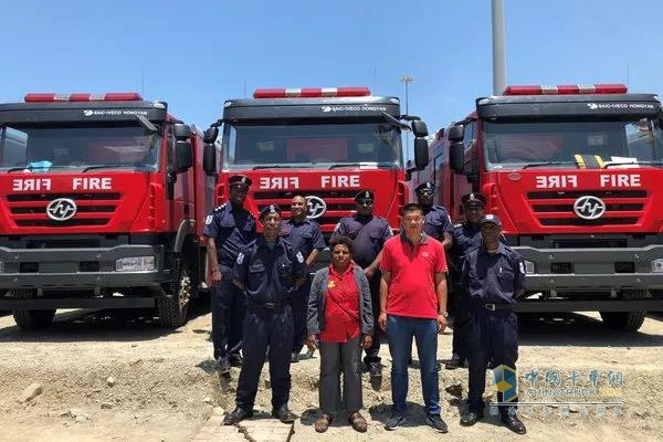 The Hongyan fire truck was used by the APEC Leaders' Informal Meeting in Morseby, the capital of Papua New Guinea in November 2018.